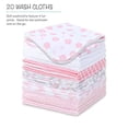 thumbnail image 4 of The Peanutshell Baby Hooded Towels and Washcloths Gift Bath Set, 23 Piece, Pink, 4 of 7