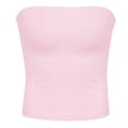 thumbnail image 5 of Weiqiqre Spring+Tops+for+Women Strapless Crop Tops Basic Backless Sleeveless Bandeau Going Out Cute 2025 Summer Clothes, 5 of 5