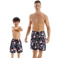 thumbnail image 1 of KYAIGUO Father Son Matching Swim Trunks Swimming Trunk Shorts Set with Elastic Waistband Daddy Son Bathing Suits, 1 of 8
