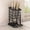 Black, variant on ZZkhGO Kitchen Knife Rack, Countertop Draining Storage Holder for Knives Scissors, Stainless Steel Cutlery Organizer with Removable Water Tray for Home Kitchen Counter, White