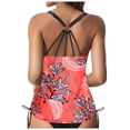 thumbnail image 2 of Women's Lace - Up Swimwear Tops - Underwire, Full Coverage, Push - Up, Tie - Back - Polyester, for Swimming Pool & Beach - Available in Multiple Sizes, 2 of 6
