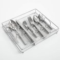 thumbnail image 1 of Gibson Home Prato 65 Piece Flatware Set W/Wire Caddy - Service for 12 plus 4 Piece Hostess Set - Tumble Finish, 1 of 6
