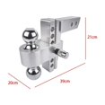 thumbnail image 2 of Adjustable Trailer Hitch Fits 2" Receiver, 6" Drop/Rise Heavy Duty Aluminum Drop Hitch,12500 LBS, 2 of 5