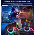 thumbnail image 4 of 2 Pack Switch Controller for Nintendo Switch/OLED/Lite,Beboncool Wireless Switch Pro Remote for PC/IOS/Android with Turbo Function,Black, 4 of 6