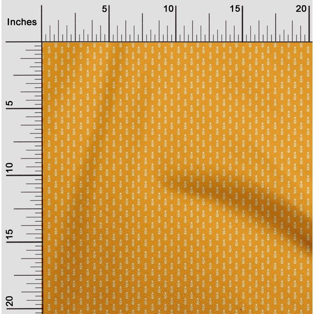 oneOone Cotton Poplin Fabric Floral Block Print Fabric By Yard 42 Inch Wide