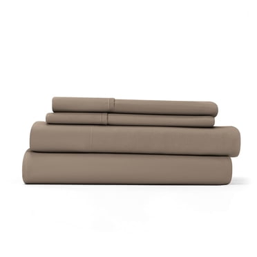 Linen Market Luxury Deep Pocket 4 Piece Bed Sheet Set, California King, Taupe