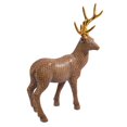 thumbnail image 5 of Truu Design Wooden-Look Polyresin Carved Decorative Deer Sculpture, 5 of 5