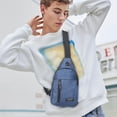 thumbnail image 2 of Bag Strap Crossbody,Strap Bag Crossbody Backpack with With Headphone Hole Strap Backpack Hiking Backpack Multipurpose Crossbody Chest Bag,Backpack for Hiking, 2 of 7