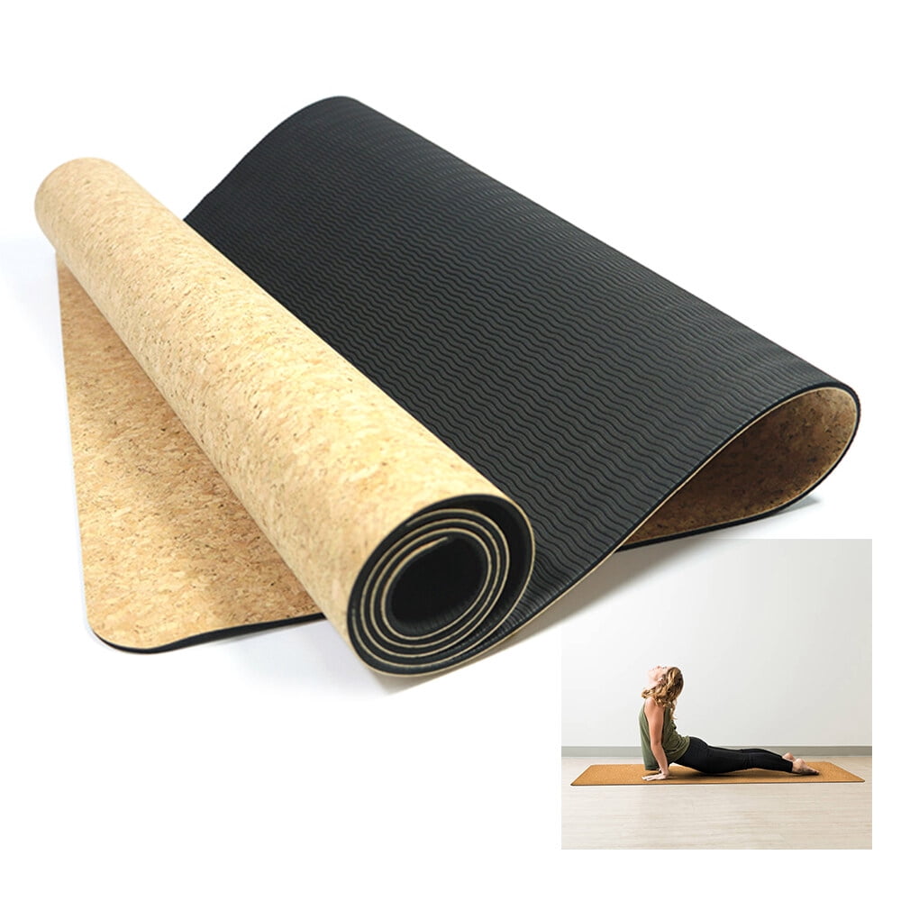 Cork Yoga Mat Natural Cork Mat Anti-slip Exercise Mat Travel