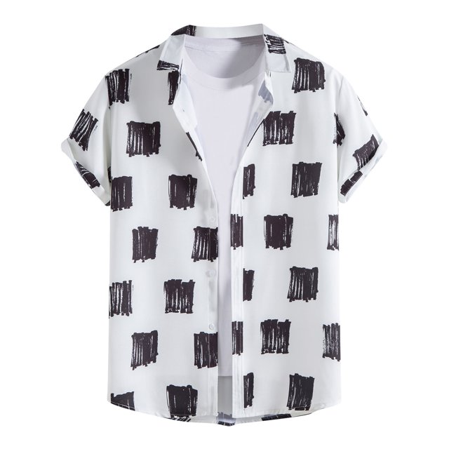 Cameland Chemise Décontractée à Manches Courtes pour Homme Style Hawaïen de Vacances Blouse T-Shirt