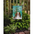 thumbnail image 2 of Carolines Treasures BB1596GF Christmas Tree And Cavalier Spaniel Flag Garden Size, 2 of 3