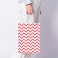 thumbnail image 3 of MAGT Sac Kraft Poignée Rouge, 25pcs Sacs-Cadeaux en Forme de Petite Vague Durable Sac en Papier Kraft Sac fourre-Tout Recyclable avec poignée pour Cadeau(Rouge), 3 of 10
