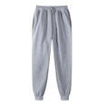 thumbnail image 1 of Yuyuzo Plus Size Sweatpants for Women Thick Workout Jogging Pants Elastic Waist Drawstring Solid Color Trackpants, 1 of 2