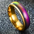 thumbnail image 2 of ORUYROP 4mm Stainless Steel Temperature Sensative Color Changing Wedding Band Mood Ring, 2 of 2