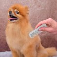 thumbnail image 2 of Shisuyan Pet Dog Cat Grooming Comb With Polished Surface Silver Aluminum 1Pcs, 2 of 8