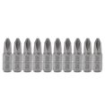 thumbnail image 1 of 10 Pcs S2 Steel Screwdriver Bits 25mm Hex Shank Torque PH2 Antislip Magnetic, 1 of 3