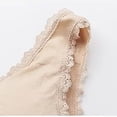 thumbnail image 4 of Padded Bralettes for Women Seamless Bra Feature V-Neck Training Bra Style W-454 Beige M, 4 of 8