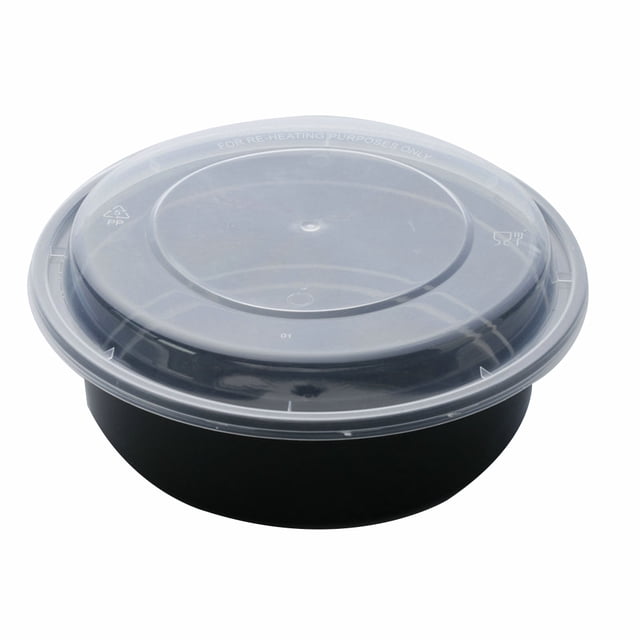 Transemion 30 Bols Alimentaires Réutilisables en Plastique avec Couvercle Contenants de Préparation de Repas