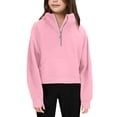 thumbnail image 1 of RXIRUCGD Hauts à Manches Longues pour Enfants Hommes et Femmes Col Rond, Rose, Taille : 160, 1 of 3