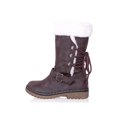 thumbnail image 1 of MAWCLOS Women Winter Boot Plush Lining Snow Boots Lace Up Slip Resistant Warm Shoes Round Toe Work Brown 9, 1 of 7