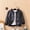 Black, variant on RKSTN Toddler Jacket for Girls and Boys Leather Jackets Solid Color Long Sleeve Zip Up with Pocket Loose Tops Fall Style Casual Tops, for 6 Months-18Years