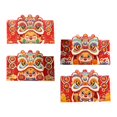 thumbnail image 1 of veasfak 4Pcs Nouvel An Chinois Enveloppes Rouges Argent Chanceux pour le Festival de Printemps d'Anniversaire C, 1 of 7