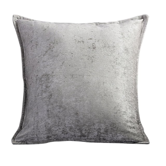 Gouchee Home Mejest Coussin, un Coussin Décoratif Carré avec une Coque en Tissu chenille Gris Pâle Faite de 100 % polyester et de Rembourrage en polyester, Doté d'Une Fermeture Éclair pour un Lavage Amovible, Idéal pour Ajouter une Touche de Texture Douce à la Déco de la Maison.