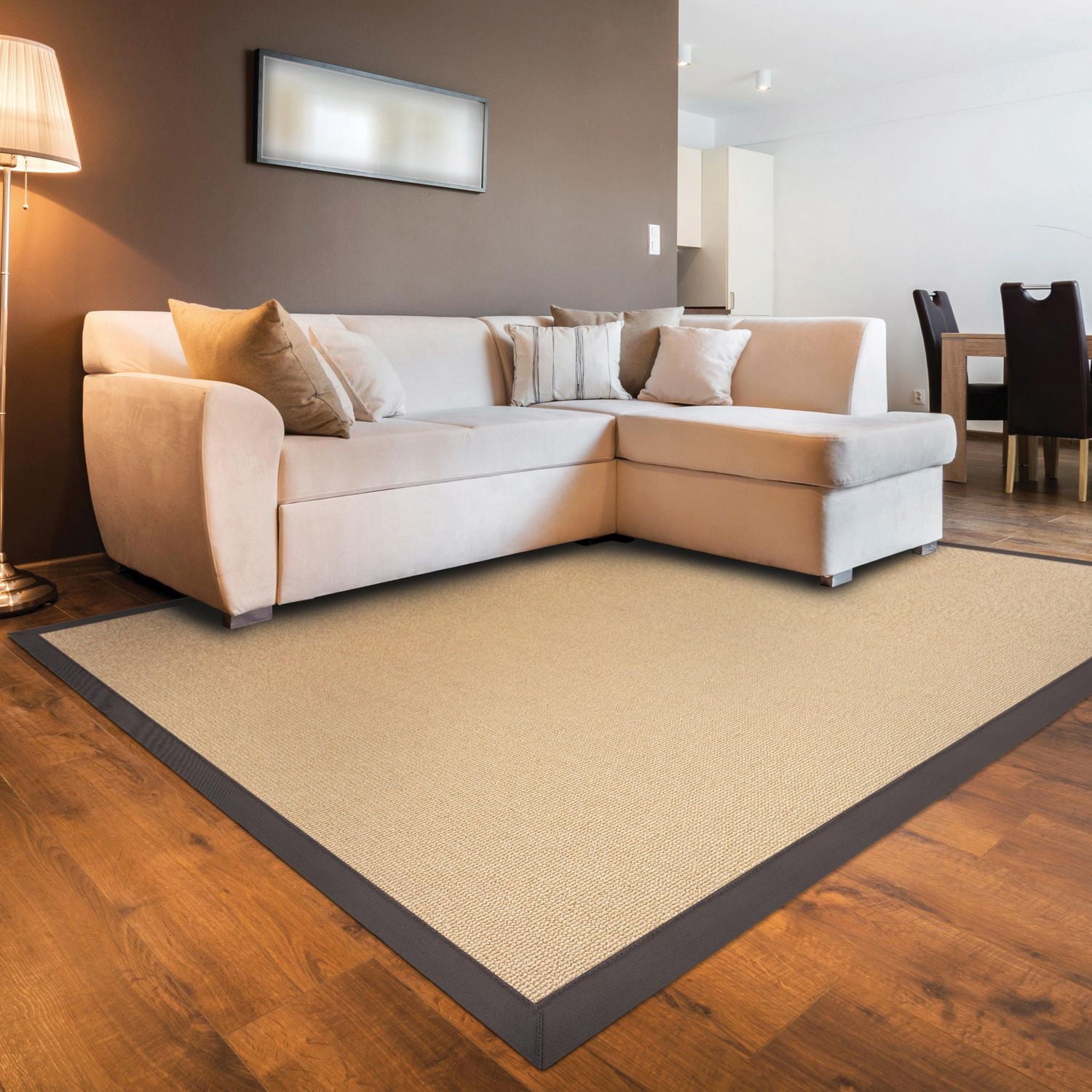 Athena Natural & Slate 8'9" x 12' Area Rug