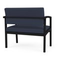 thumbnail image 5 of Lenox Steel Reception Waiting Room Bariatric Chair / Black Steel / Blue, 5 of 5