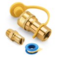 thumbnail image 1 of 1/2" QDD LP Gas Quick Connect Fittings with Male Insert Plug, Natural Gas Propan, 1 of 9