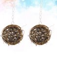 thumbnail image 3 of Miangastore Vine Willow Branch Ball Rattan Balls for Parrots Cage Hanging Ornament 2Pcs 3.9In, 3 of 8
