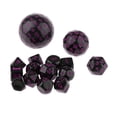thumbnail image 3 of Xingzhi 15Pieces Acrylic Multi Side Numeral Dice for Role Play Board Game Purple, 3 of 5
