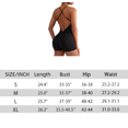 thumbnail image 4 of Women Backless Tummy Control Jumpsuits High Waist Workout Jumpsuits Sleeveless V Back Scrunch Yoga Rompers, 4 of 8