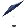 thumbnail image 2 of LB International Parasol Extérieur de 8 Pieds avec Manivelle et Inclinaison, Bleu Marine, 2 of 6
