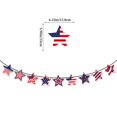 thumbnail image 3 of Bannière Décorations du 4 Juillet, Guirlande d'Étoiles Patriotique pour Décorations du 4 Juillet, Fanion Étoiles Rouge Blanc Bleu pour le Memorial Day, la Fête des Anciens Combattants, Décorations Suspendues pour la Fête de l'Indépendance, 3 of 6