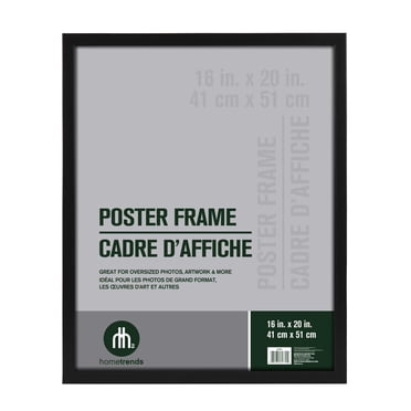DesignOvation Gallery 16" x 20" Black Poster Frame
