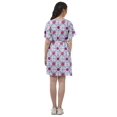 thumbnail image 4 of Moomaya Robe Tunique Courte Évasée à Cordon et Ceinture, Robes d'Été pour Femmes, Robes Décontractées, 4 of 4