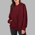 thumbnail image 2 of Chandail à Capuchon Surdimensionné pour Femmes, Mode, Décontracté, à Manches Longues, Confortable, Automne Hiver, Chandail à Capuchon 2023, 2 of 8