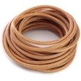 thumbnail image 1 of ORUYROP (TM) 4 mm Genuine Round Leather Cord Natural Braiding String Nature Brown 5 Meters (5 Yards), 1 of 2