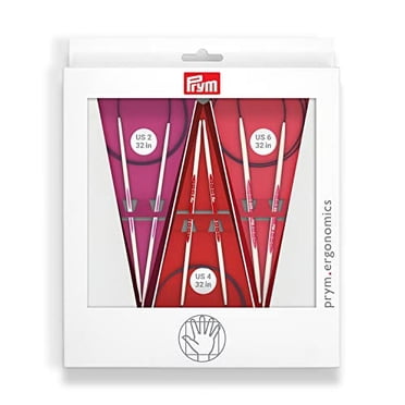 Prym Ergonomics 32" Circular Knitting Needles Set, Size US 2, 4 & 6