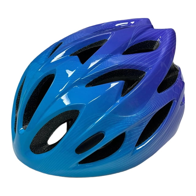 jinwen Bike Helmet for Kids, ideal for skateboarding, riding, and biking, displayed in a vibrant blue finish. Made from lightweight PC and PP foam, it offers impact protection and integrated ventilation holes for comfort. Adjustable straps and chin pads provide a secure fit for head circumferences between 52cm-58cm (20.47 inches-22.83 inches). Suitable for children aged 3-10 years, this helmet is part of kids' protective gear.