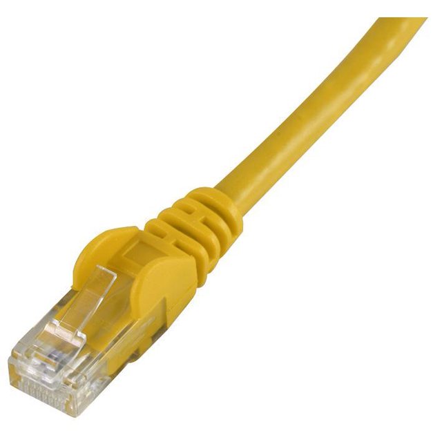 PRO SIGNAL - Patch Patch Ethernet UTP LSOH Cat6 Snagless, Jaune 20m