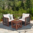 thumbnail image 1 of Gymax Ensemble de Conversation de Patio en Rotin Osier 3 Pcs Ensemble de Meubles d'Extérieur avec Coussin, 1 of 9