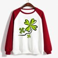 thumbnail image 4 of Chandail de la Saint-Patrick pour Femmes, T-shirt à Col Rond Imprimé à Manches Longues, Haut Ample, Chandail de la Saint-Patrick, 4 of 4