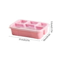 thumbnail image 3 of UsTZtai under $5 4-Compartment Snack Box, Plastic Food Storage Container with Lid, Kids Lunch Box for School Picnic, 3 of 6