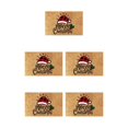 thumbnail image 3 of Baohd Wide Application Merry Christmas Gnome Doormat Soft And Comfortable Water Christmas hat 5Set, 3 of 6