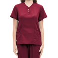 thumbnail image 4 of Tachiuwa Women Uniform Scrub Set Nurse Uniform Durable V Neck Machine Washable Breathable XL, 4 of 5