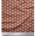 thumbnail image 1 of Soimoi Tissu en Rayonne Imprimé Floral Artistique 1 Yard 56 Pouces de Large, 1 of 3