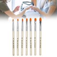 thumbnail image 1 of Nail Brush, For Nail Art Not Easy To Rust Nail Painting Brush, Not Easy To Shed Hair Manicure Store For Home Transparent Color,Gold, 1 of 8