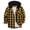 Yellow#men sweaters clearance sale, variant on aohooy Men's Flannel Hoodie Shirts Lightweight Button Down Plaid Shirt Jackets Fall Long Sleeve Stylish Hooded with Pocket 2025 Red,L
